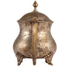 Brass Tea Pot with Mughlai Engraved Flower Design