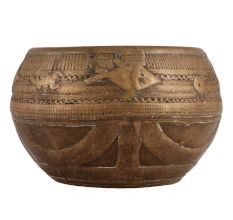 Brass Dhokra Bowl In Antique Finish