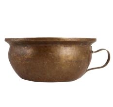 Brass Rustic Pot with Trophy Handles