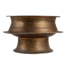 Middle Eastern Brass Footed Planter Pot