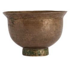 Antique Brass Urn Mortar Pot