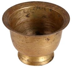 Pedestal Foot Golden Brass Pot