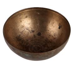 Rust Brass Low Bowl Planter
