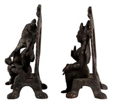 Brass Laxmi Ganesha Sitting Statue In Pair