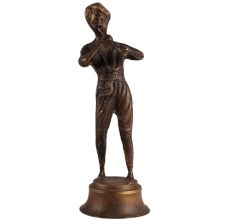 Brass Boy Flute Playing  Statue