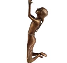 Brass Figurine Of A Dancing Girl