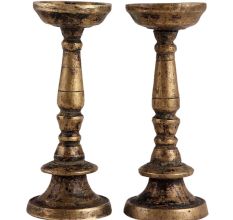Brass Candle Holder Stand Set Of 2