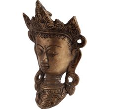 Brass Wall Hanging Mask of Goddess Tara
