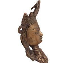 Brass Wall Hanging Mask of Goddess Tara