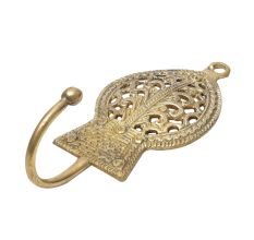 Brass Tribal LeafÂ Wall Hook