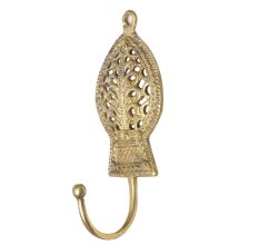 Brass Tribal LeafÂ Wall Hook