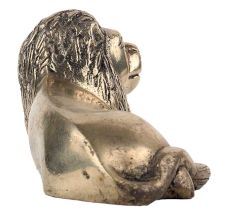 Handmade Golden Brass Sitting Lion Showpiece