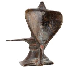 Handmade Antique Brass Cobra And Lingam Statue