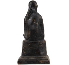 Handmade Black Brass Sitting SaiBaba Statue