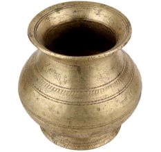 Handmade Golden Brass Holy Water Pot