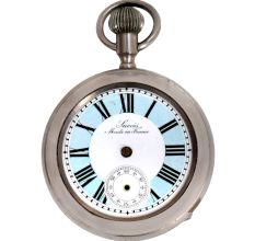 Antique French Railway Regulator  Pocket Watch 1901s