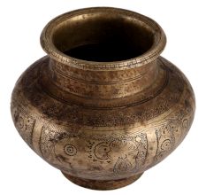 Handmade Brass Water Pot Featuring an Elephant Design