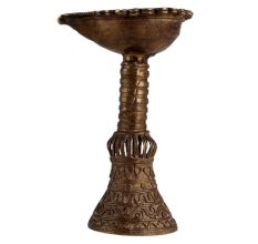 Antique Brass Tribal Oil Lamp
