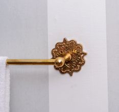 Golden Brass Towel Rail Bathroom Single Towel Bar