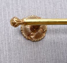 Regal Brass Wall Mount Single Towel Bar