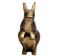 Brass Sitting Bunny Rabbit For Table Decoration
