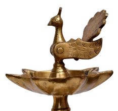 Brass  Kuthu vilakku Peacock Oil Lamp