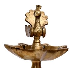 Brass  Kuthu vilakku Peacock Oil Lamp