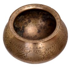 Old Brass Matka Water Pot With Closed Design