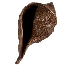 Brass Shree Engraved Shankh for Pooja