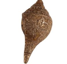Brass God Images Carved Conch Shell