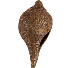 Brass God Images Carved Conch Shell
