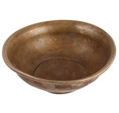 Old Brass Deep Bowl For Decoration