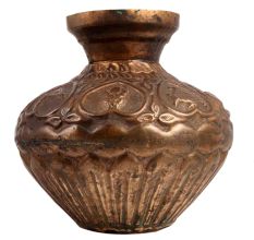 God Symbols Embossed  Brass Water Pot