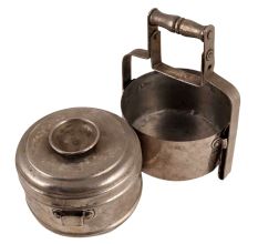 Old Brass Tiffin Box With Two Containers