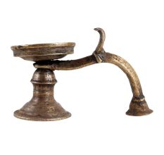 Brass Deepak Oil Lamp With Cobra Head