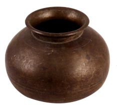 Handcrafted Brass Planter Pot In Black Finish