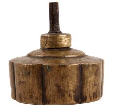 Kerosene Whale Oil Lamp In Antique Gold Tone