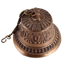 Brass  Hanging Tibetan Buddha Bell