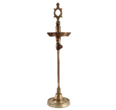 Old Brass Kuthu Villaku Oil Lamp