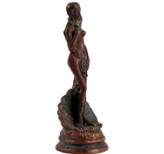 Brass Statue of Venus by BotticelliÂ In Brown Finish