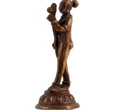 Brass Goddess Statue From Nepal In Brown Finish