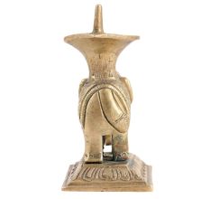 Brass Elephant Yanai Vilakku Oil Lamp