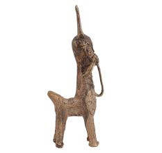 Dhokra Small Bankura Horse In Antique Brass