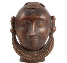 Brass Gauri Face Or Gangaur Lady  Idol