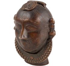 Brass Gauri Face Or Gangaur Lady  Idol