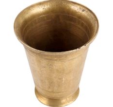 Decorative North Indian Brass Glass