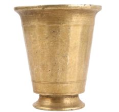 Decorative North Indian Brass Glass