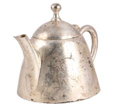English Tea Pot in Brass and Silver Plated