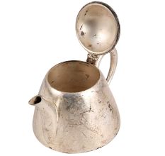 English Tea Pot in Brass and Silver Plated