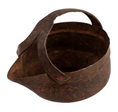 Brass Gravy Serving Dish Bowl With Forked Handle